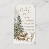 Winter Baby Het is koud, Snowflakes Baby shower Informatiekaartje (Voorkant)