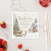 Winter Baby Het is koud, Snowflakes Baby shower Servet (Insitu)