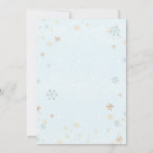 Winter Baby Het is koude toneelgoud, bevroren Kaart (Achterkant)