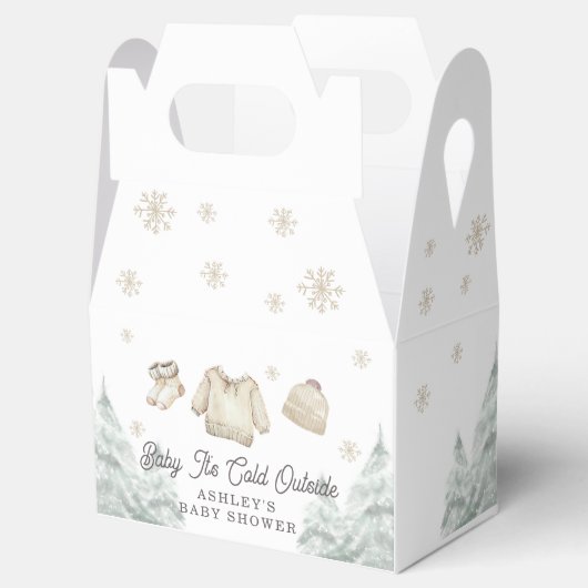 Winter Baby It's Cold Outside Baby Shower Snow Bedankdoosjes (Geopend)