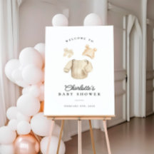 Winter Baby Kleding Baby shower Welkomstbord