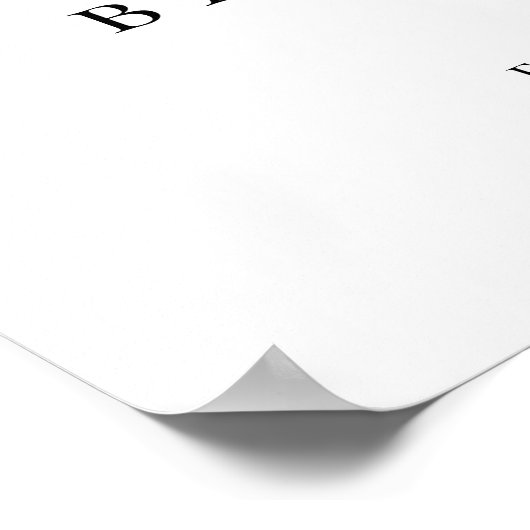 Winter Baby Kleding Baby shower Welkomstbord Poster (Hoek)