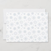 Winter baby koude buiten douche fotouitnodiging kaart (Achterkant)