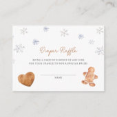Winter Baby Luier Raffle Enclosure Kaart (Voorkant)