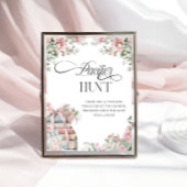 Winter Baby Meisje Douche Fopspeen Hunt Game Poster