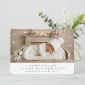 Winter Baby Mos Aankondiging (Staand voorkant)