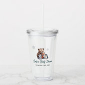 Winter Baby Shower Acrylic Tumbler Acryl Drinkbeker (Voorkant)