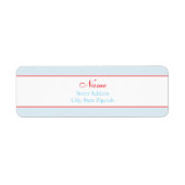 Winter Baby shower Adres Label (Voorkant)