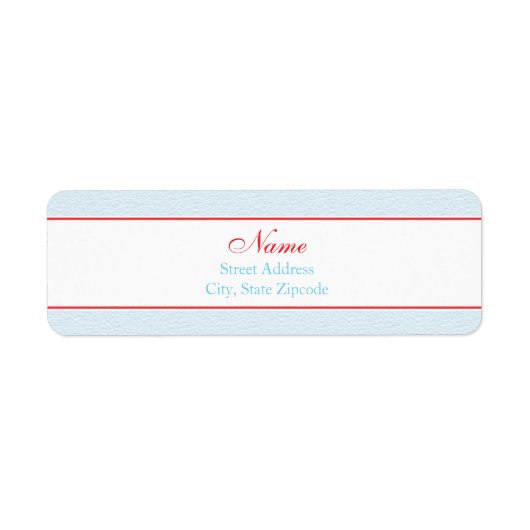 Winter Baby shower Adres Label (Voorkant)