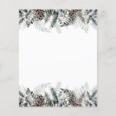 Winter Baby shower Baby Naam Race Game (Achterkant)