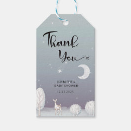 Winter baby shower bedankt cadeau labels cadeaulabel
