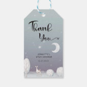 Winter baby shower bedankt cadeau labels cadeaulabel (Achterkant)