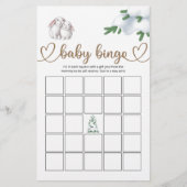 Winter Baby shower Bingo Game (Voorkant)