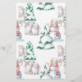 Winter Baby shower Bingo Game (Achterkant)