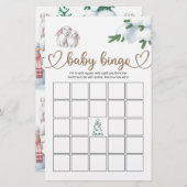 Winter Baby shower Bingo Game (Voorkant / Achterkant)