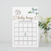 Winter Baby shower Bingo Game (Staand voorkant)