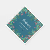 Winter Baby shower Blauw Servet (Hoek)