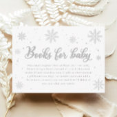 Winter Baby shower Boek voor baby's Informatiekaartje