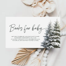 Winter Baby shower boeken voor Baby ticket