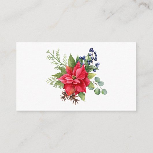 Winter Baby shower Book for Baby Enclosure Card Informatiekaartje (Achterkant)