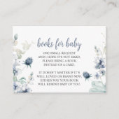 Winter Baby shower Book for Baby Informatiekaartje (Voorkant)