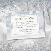 Winter Baby shower Books for Baby Book Request Informatiekaartje
