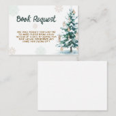 Winter Baby Shower Books for Baby Informatiekaartje (Voorkant / Achterkant)