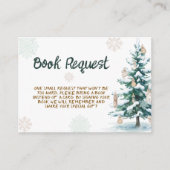 Winter Baby Shower Books for Baby Informatiekaartje (Voorkant)