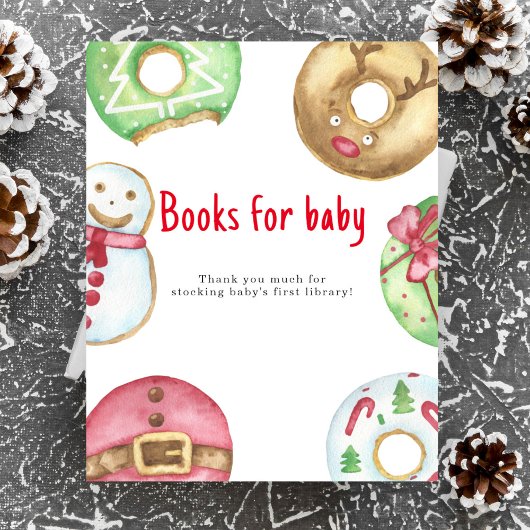 Winter baby shower Books voor baby Poster