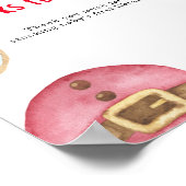 Winter baby shower Books voor baby Poster (Hoek)