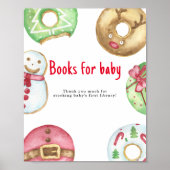 Winter baby shower Books voor baby Poster (Voorkant)