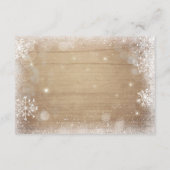 Winter Baby shower Breng een boek Sneeuwbijthout Informatiekaartje (Achterkant)