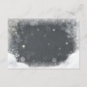 Winter Baby shower Breng een boek Sneeuwstrak donk Informatiekaartje (Achterkant)