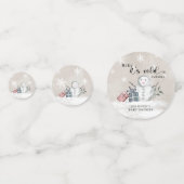 Winter Baby shower Confetti (Voorkanten)