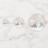 Winter Baby shower Confetti (Achterkanten)