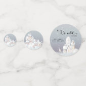 Winter Baby shower Confetti (Voorkanten)