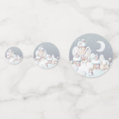 Winter Baby shower Confetti (Achterkanten)