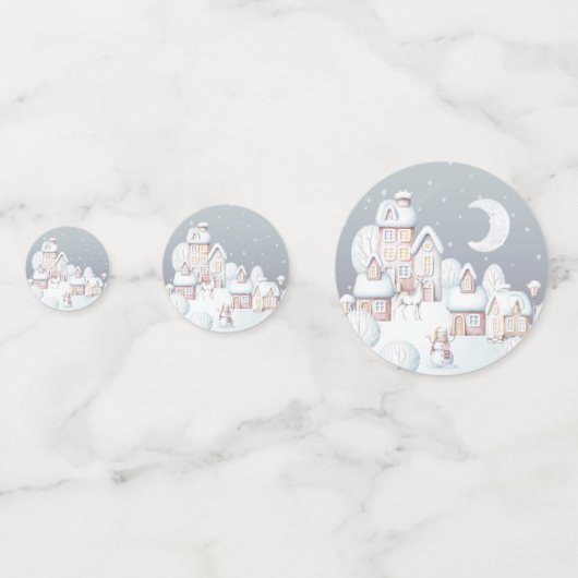 Winter Baby shower Confetti (Achterkanten)