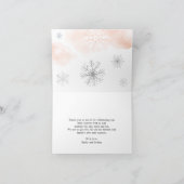 Winter Baby shower Dank u kaarten (Binnen)