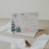 Winter Baby shower Dank u kaarten
