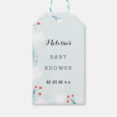 Winter Baby shower Dank u wel voor cadeauLabels (Voorkant)