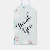 Winter Baby shower Dank u wel voor cadeauLabels (Achterkant)