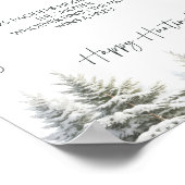 Winter Baby shower De Fopspeen Hunt Spel Sign Poster (Hoek)