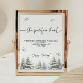 Winter Baby shower De Fopspeen Hunt Spel Sign Poster