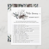 Winter baby shower die het beste van mama kent (Voorkant / Achterkant)