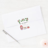 Winter Baby Shower - dit boek is van Vierkante Sticker (Envelop)