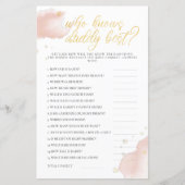 Winter Baby shower Game die papa het beste kent (Voorkant)