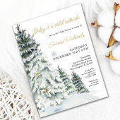 Winter Baby shower Genderneutrale Uitnodiging