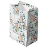 Winter Baby shower Gift Bag Medium Cadeauzakje (Voorkant Gekanteld)