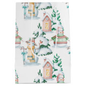 Winter Baby shower Gift Bag Medium Cadeauzakje (Achterkant)